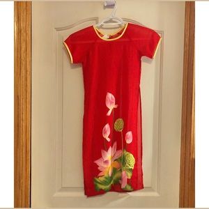 child vietnamese áo dài dress